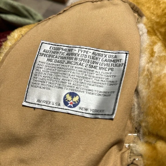 Vintage 80s US Air Force Jacket - Authentic Leather and Fur - Picture 4 of 5